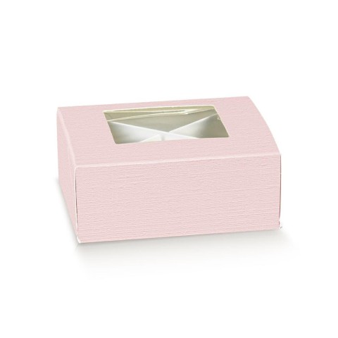 PRAT.CF 120X120X40 FIBRA ROSA FIN.PLA. CDIVIS.